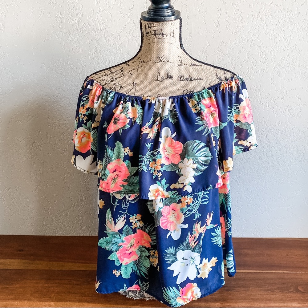 🌺🌸Floral Off-Shoulder Blouse🌸🌺
